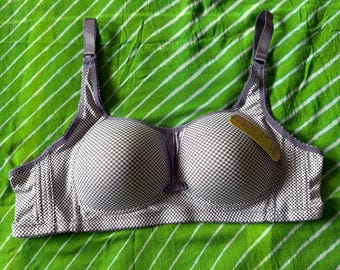 Checkered Wireless Bra