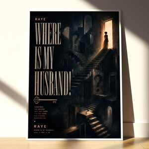 Where Is My Husband Poster, RAYE Music Wall Art, Printable Digital Download