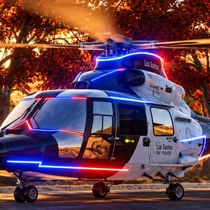 Police Helicopter | FiveM Ready | Lore Friendly | Animated Emergency Lights | GTA RP Police Heli