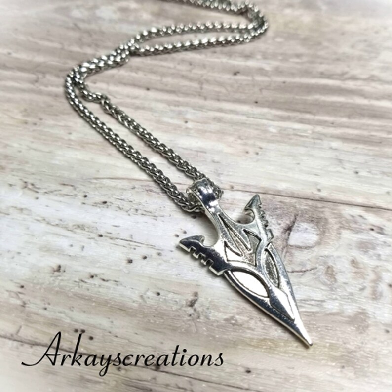 Silver Arrowhead Necklace, Edgy Mens Jewelry Etsy