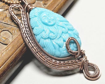 Wire Wrapped Mermaid Necklace – Luxury Ocean Pendant, Whimsical Beach Jewelry, Artisan Sea Goddess Gift