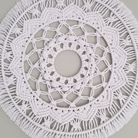 Large Half Mandala Macrame Pdf Wall Hanging Pattern AND Video Tutorial ...