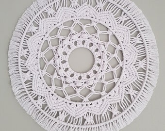 Macramé mandala wandhanger patroon PDF