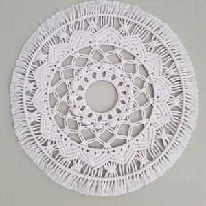 Macramé mandala wandhanger patroon PDF