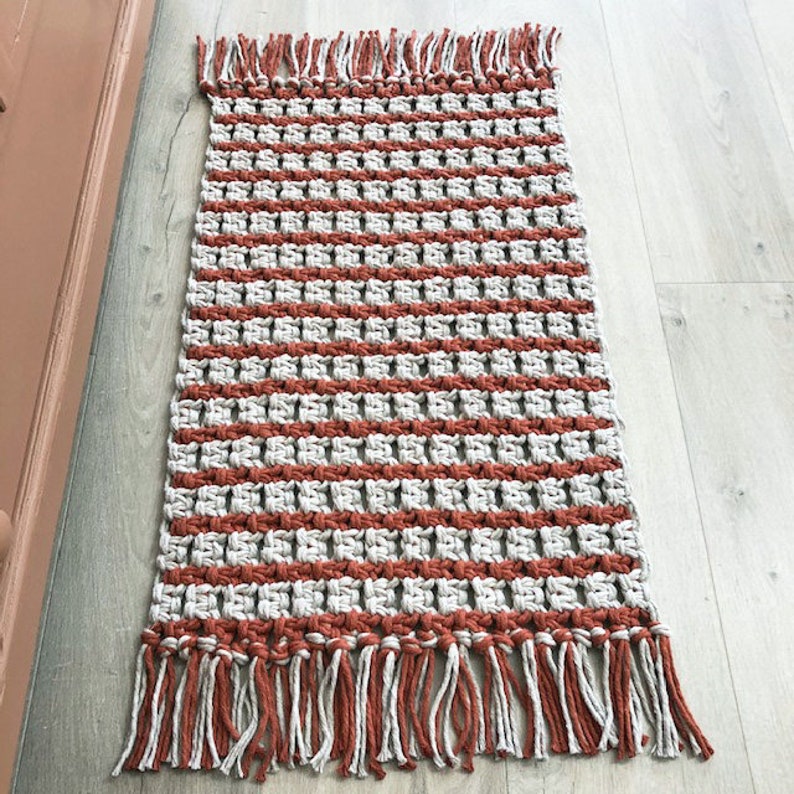 Macramé Rug Pattern Pdf Etsy