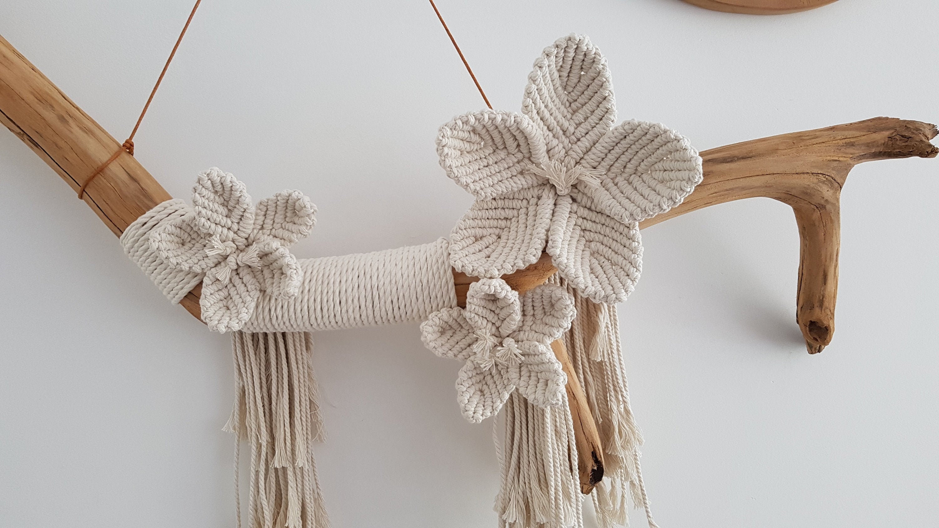Macrame flower on sale