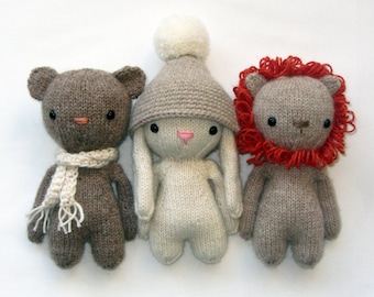 Knitted  friends pattern PDF