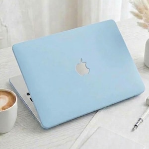Baby Blue MacBook Case, Milk Blue Matte Laptop Cover, Pastel Hard Shell Case Case for MacBook Air 13/15 & Pro 14/16, M5 M4 M3 M2