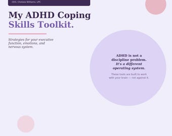 My ADHD Coping Skills Toolkit