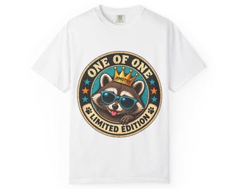 Jimothy Raccoon One of One T-Shirt – Limited Edition Crown & Shades Tee