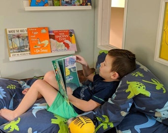 Kids Lounger - Pillow Bed - Nap Mat COVER - Travel Bed