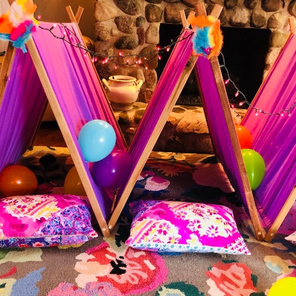 1 Glamping  Tents, Glamping Party, Camping Party, Glamping Birthday, Spa Party