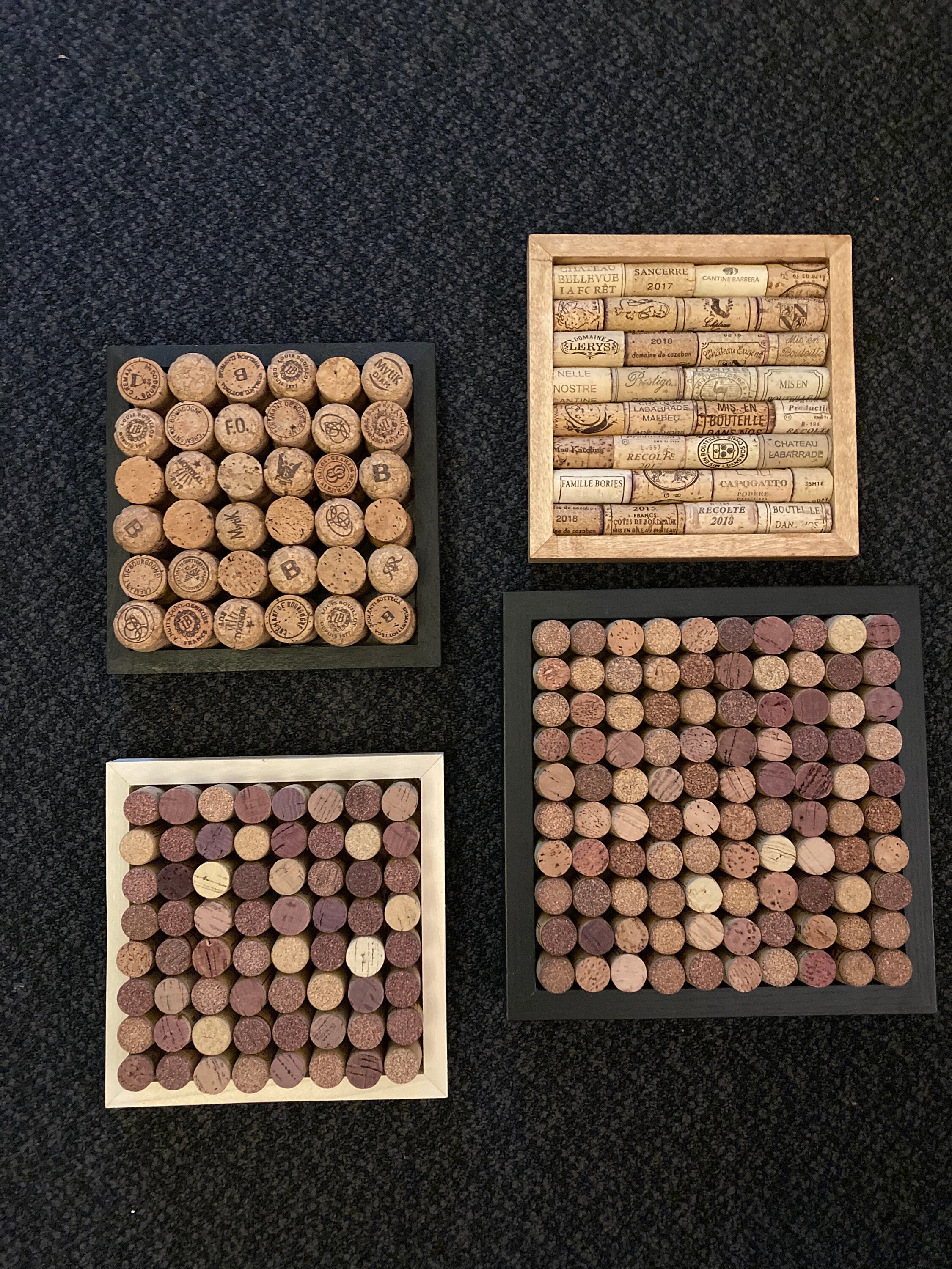 Wine Cork Notice Board 8x8 inches Pin Board Photo Wall Etsy