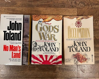 Lot of 3 War Books By John TOLAND Gods of War Occupation No Man's Land PB