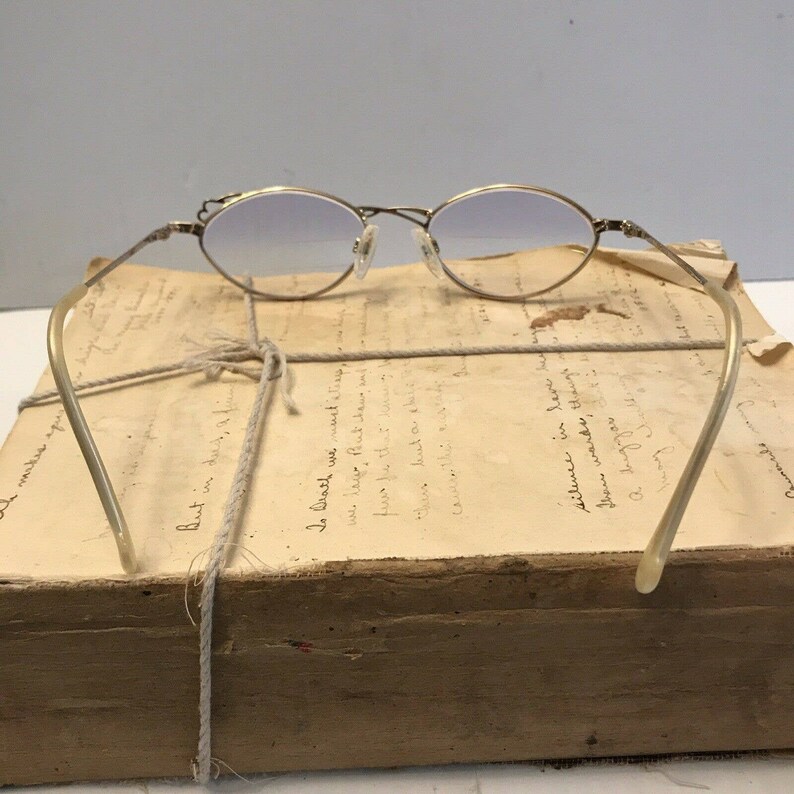 ZEITLOS Lunetterie Bleu Or ZL-3C vintage Lunettes Monture 90s ALLEMAGNE 50-18-135 image 5