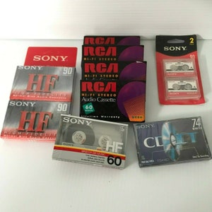 Lot - RCA HI-Fi Stereo 60 min Sony 90 & 60 min Sony CD-It Audio cassettes - New