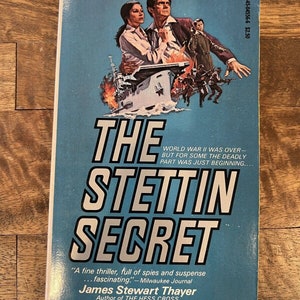 Vtg EL SECRETO DE STETTIN por James Stewart Thayer Libro de bolsillo 1979