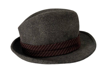 GOORIN BROS Chapeau Homme Gris Laine Classique Fedora Sz Medium