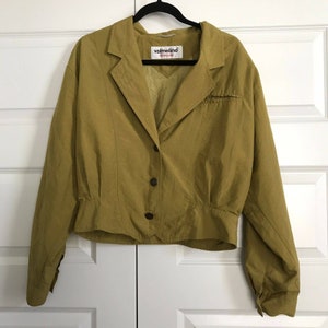 Vintage VALMELINE Trendline Womens Button Front Bomber Jacket 1980s? 38 EU/8 US