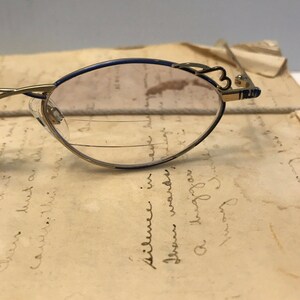 ZEITLOS Lunetterie Bleu Or ZL-3C vintage Lunettes Monture 90s ALLEMAGNE 50-18-135 image 2