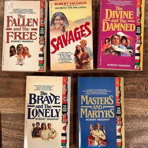 Vtg Lot of 6 ROBERT VAUGHAN Paperback Books The War Torn Series etc