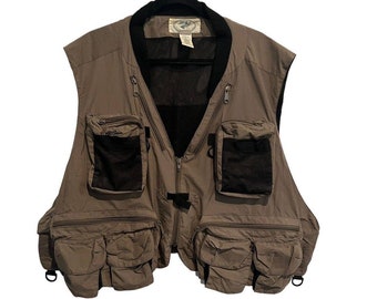 Crystal River Utility Fly Fishing Vest Tan 