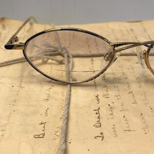 ZEITLOS Lunetterie Bleu Or ZL-3C vintage Lunettes Monture 90s ALLEMAGNE 50-18-135 image 3