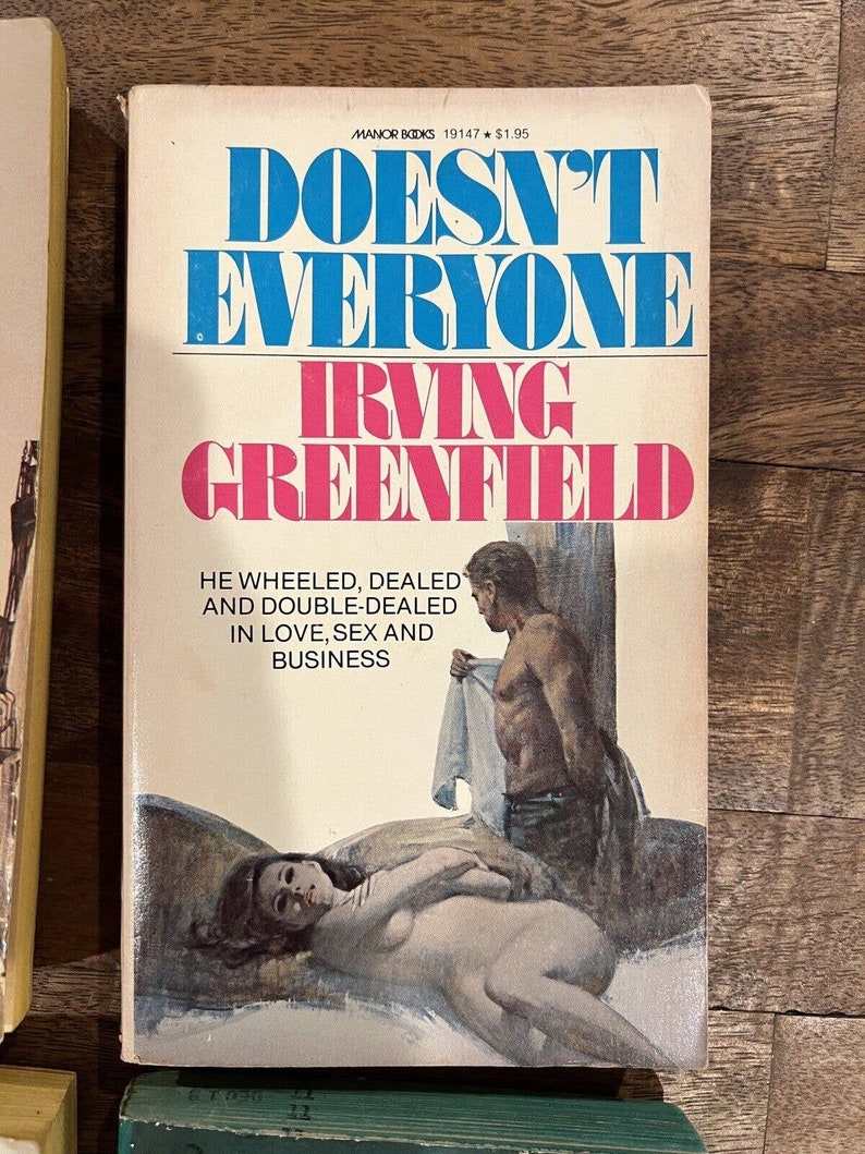 Vintage LOT of 6 IRVING A GREENFIELD Satirical Sleaze Paperback Books Novels image 4