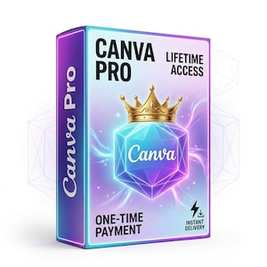 Acceso de por vida a Canva Pro | Actualización a cuenta Canva Premium | 100 GB de almacenamiento | Plantillas de diseño con IA ilimitadas | Activación digital rápida