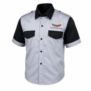 Corvette C7 Compuware Embroidered Crew Shirt  Any Size  XXS =  5XL