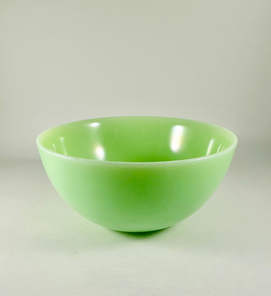 Vintage Jadeite Cereal Bowl 1950s Jadeite Green Mini Etsy