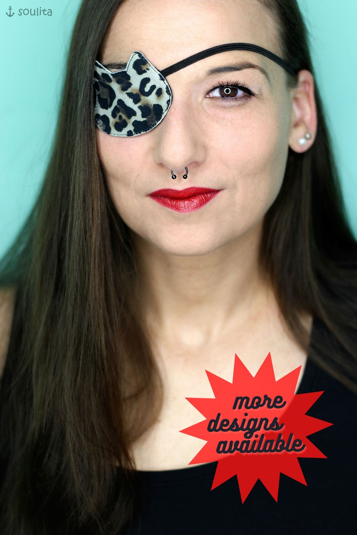 Augenklappe Black Cat Katze Leder Cosplay - Etsy.de