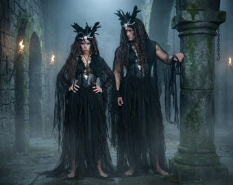 Voodoo witch costume,Larp costume, demon costume,larp cosplay, costume, warrior costume, demon costume