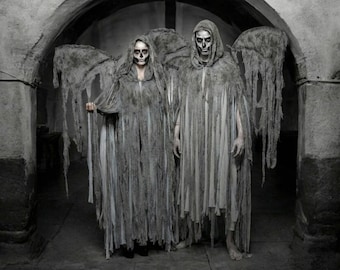 Fallen Angel Couple costume, Witch costume,Larp costume, demon costume,larp cosplay, costume, warrior costume, demon costume