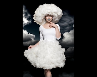 Disfraz divertido de nube de Halloween, Disfraz divertido de Halloween, Karneval Faschings Kostüm
