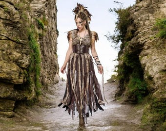 Disfraz de guerrera vikinga para mujer, atuendo de doncella escudera, disfraz de bárbara, vestido de fantasía nórdica, disfraz medieval para LARP, cosplay de guerrera femenina