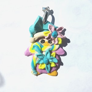 Penguin Pendant Polymer Clay