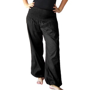 Pluderhose Pumphose Yoga Hose schwarz kissagato Bild 2