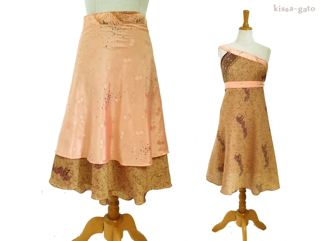 Wrap Skirt Wrap Dress CHAMÄLEON Layers Skirt Dress No. 34 Etsy