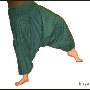 Harem pants Pluderhose Pumphose Sarouelhose Yoga petrol blue kissagato image 1