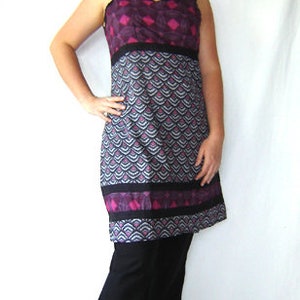 Dress MARIT purple blackberry gray tunic summer dress kissagato S M L XL image 2