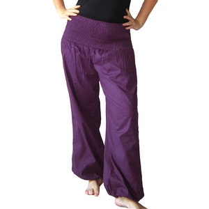 Pluderhose 100 cm Pantalon de yoga Pumphose kissagato violet TAILLE COURTE image 3