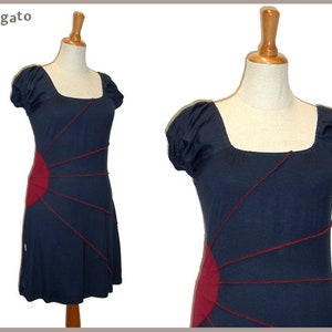 Tunic Sun Long shirt mini dress dark blue blue red Kissagato S M L XL image 1
