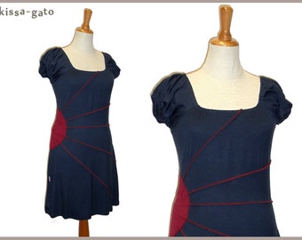 Tunic Sun Long shirt mini dress dark blue blue red Kissagato S M L XL