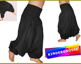 CHILDREN harem pants bloomers low crotch black pants kissagato children's pants Gr. 68 to 140