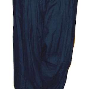 Haremshose Pluderhose Pumphose Sarouelhose Yoga dunkelblau blau kissagato Bild 3