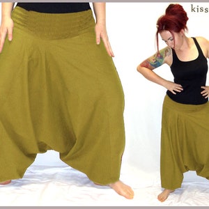 Harem pants Pluderhose Pump pants Sarouelhose Yoga ochre kissagato image 1