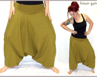 Harem pants Pluderhose Pump pants Sarouelhose Yoga ochre kissagato