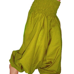 Kinderharembroek Pompbroek Laag kruis Olijfgroene broek Kissagato Kinderbroek Maat. 68 tot 140