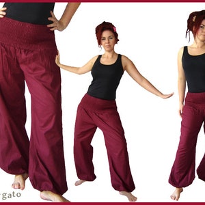 Harem pants, pump pants, yoga pants, harem pants, Aladdin pants, kissagato various colors Brombeer